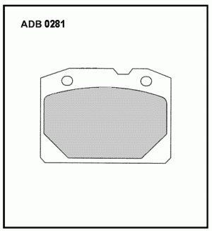 Колодки тормозные ВАЗ-2101-2107 передние (4шт.) ALLIED NIPPON ADB0281 ALLIED NIPPON