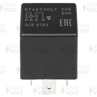 Реле 20А 24В без кронштейна SCR 0703 START VOLT