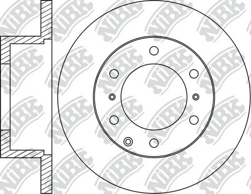 Диск тормозной MITSUBISHI PAJERO 90-/SPACE GEAR 95-00 задний D315мм RN1119 RN1119 NIBK