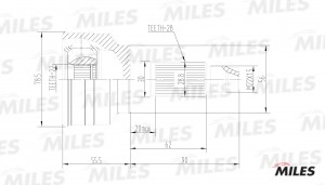 ШРУС наруж. Mazda 323 (98-) 1.5i/ Kia Sephia II (98-)1.6i /SPECTRA 1.5i (91-) бе GA20192 MILES
