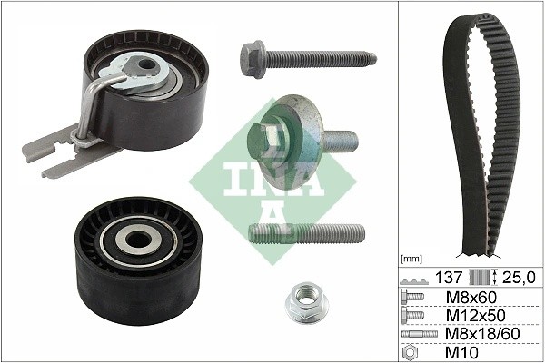 Комплект ГРМ PEUGEOT Partner (06-) INA 530 0375 10 INA