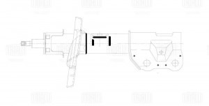Амортизатор Mazda 6 (12-) (стойка) пер. лев. (AG 25162) AG25162 TRIALLI