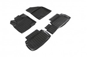Коврик салона GEELY Coolray (20-) полиуретан черный (4 предм.) SEINTEX 94398 SEINTEX