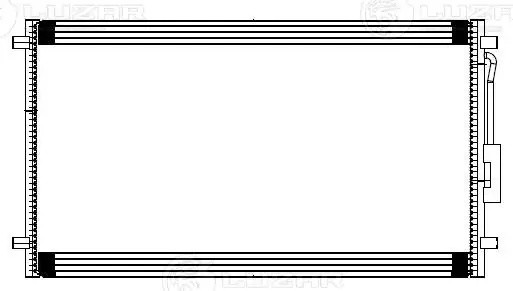 Радиатор кондиц. для а м Dodge Caravan (01-) Chrysler Voyager (01-) (LRAC 0348) LRAC 0348 LUZAR