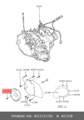 болт маховика! M5\ Hyundai 4212121720 HYUNDAI