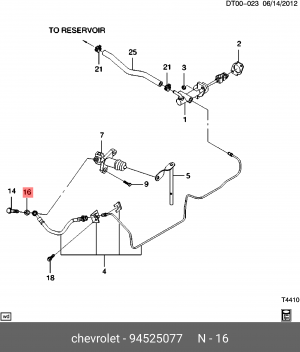 CHEVROLET 10*15*1,75 94525077 GENERAL MOTORS