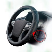 Оплетка руля (M) 37-39см черная комбинированная экокожа ZIPOWER PM0985 ZIPOWER