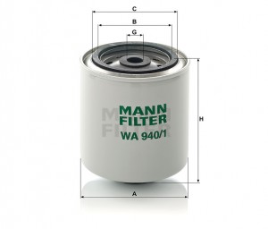 Фильтр охлаждающей жидкости WA940/1 Mann-Filter WA 940-1 MANN FILTER