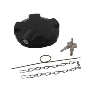 Крышка бака топливного IVECO MERCEDES RENAULT VOLVO с ключом,замок сбоку (пласти 06286 FEBI BILSTEIN