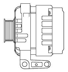 Генератор для а/м Chevrolet Captiva C140 (10-)/Opel Antara (10-) 3.0i 150A (LG 0 LG0508 START VOLT
