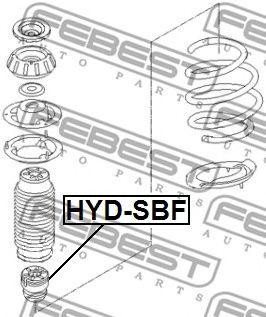 Отбойник амортизатора передний HYUNDAI SOLARIS HYD-SBF HYD-SBF FEBEST