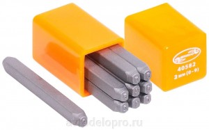 Клейма цифровые 4мм повышенной твердости АВТОДЕЛО 40584 AVTO DELO