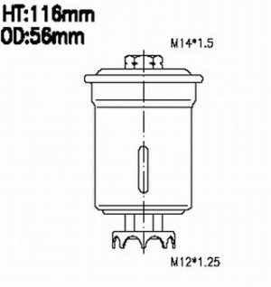 Фильтр топливный MITSUBISHI/TOYOTA FSP21002U FSP21002U AZUMI