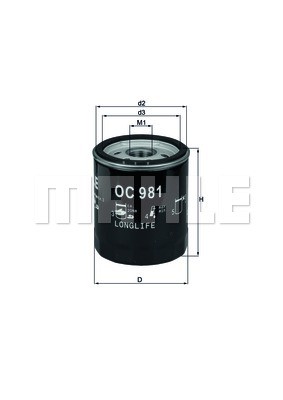 FORD FOCUS I/II/III OC981 MAHLE KNECHT