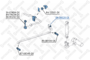 сайлентблок рессоры !(мр) 12x32x113.5/134 \MB Sprinter 208-316 84-08020-SX STELLOX