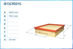 Фильтр воздушный B13CR0215 B13CR0215 CWORKS