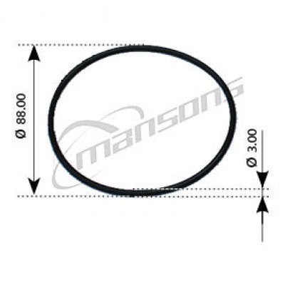 Кольцо уплотнительное VOLVO F10,FH12,FH16,FM10,FM12,NH12 компрессора MANSONS 100.540 MANSONS