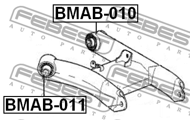 Сайлентблок BMAB-010 BMAB-010 FEBEST