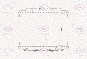 радиатор охлаждения!\ Hyundai H-100/Porter 96> TGA1087 TATSUMI