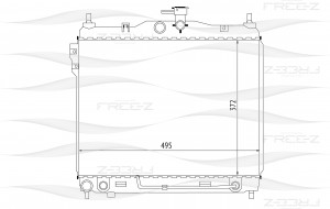 Радиатор HYUNDAI Getz 02- KK0234 KK0234 FREE Z