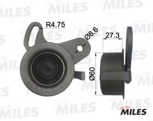 Ролик ремня ГРМ KIA RIO/HYUNDAI ACCENT/GETZ/ELANTRA 1.3-1.6 (INA 531011820) AG02 AG02003 MILES