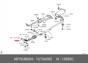 TOYOTA AURIS (E15)/ COROLLA E15 D1 60.0, D2 77.0, h 15.0 d277.0 1575A082 MITSUBISHI