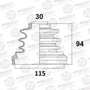 Пыльник привода Avantech BD0114 AVANTECH
