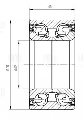 Подшипник ступицы для а/м Geely Coolray (19-) перед. (CS 1107) CS1107 TRIALLI