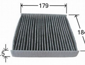 Фильтр салона угольный HONDA JAZZ 02-08, SUZUKI BALENO AC28805C AC28805C AZUMI