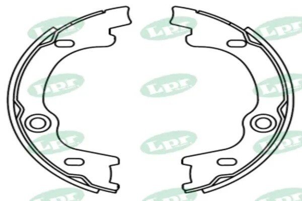 Комплект тормозных колодок 01063 01063 LPR