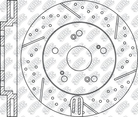 Диск тормозной Performance HONDA PILOT 08 RN1410DSET RN1410DSET NIBK