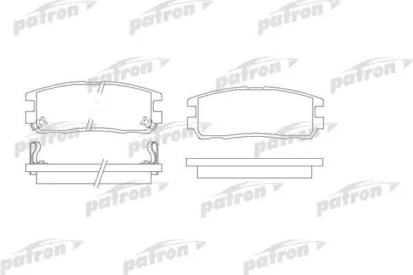 Колодки тормозные дисковые задн PBP1017 PBP1017 PATRON