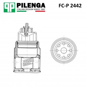 Фильтр топливный, грубой очистки, с колбой GAZon NEXT FC-P2442 FCP2442 PILENGA
