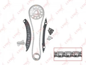 Комплект цепи ГРМ подходит для NISSAN Qashqai(J10) 2.0D 07-13 / X-Trail(T31) 2.0 TK-0033 LYNXAUTO