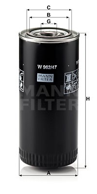 Фильтр масляный  W962/47 W96247 MANN FILTER