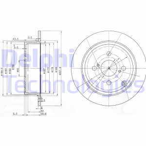 BG3889 диск тормозной задний!\ Toyota Corolla 1.4/1.6 01> BG3889 DELPHI
