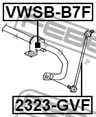 AUDI Q3 (2012>)/VW PASSAT CC (2008>) на авто продавать 2шт VWSB-B7F FEBEST