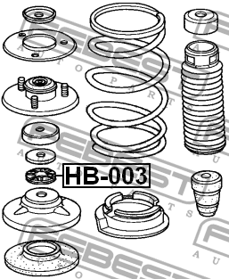 Подшипник опоры переднего амортизатора HB-003 FEBEST