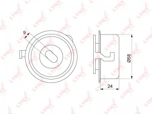 Ролик ремня ГРМ натяжной PB-1274 LYNXAUTO