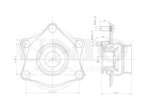 Опора амортизатора передняя RMP-13091 UNIO