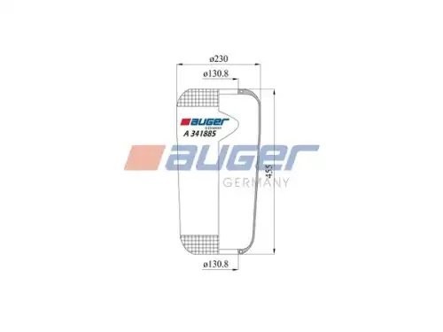 пневмоподушка ! кон 444-230-130.8/130.8  MAN A341885 AUGER