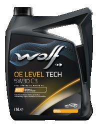 WOLF OE LEVEL TECH 5W30 C3 5L BMW LONGLIFE-04 GM dexos 2 MB 229.51 MB 229.52 VW  1043901 WOLF