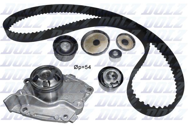 Комплект ГРМ с насосом RENAULT LAGUNA II/III 1.8/2.0 KD117 KD117 DOLZ