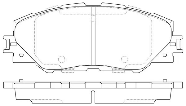 Колодки тормозные передние (TOYOTA RAV4 III-IV) BP21530 BP21530 SB NAGAMOCHI