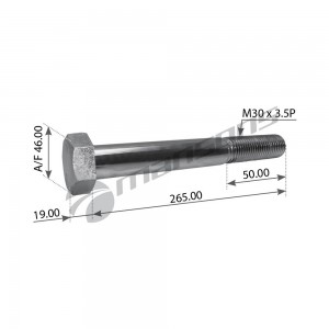 Болт полурессоры M30x3,5x260/265 MM 8.8 M30265 MANSONS