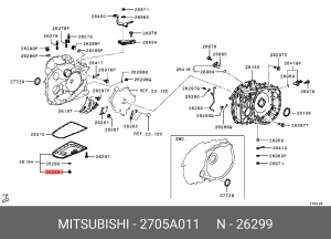 пробка масляного поддона!\ Mitsubishi 2705A011 MITSUBISHI