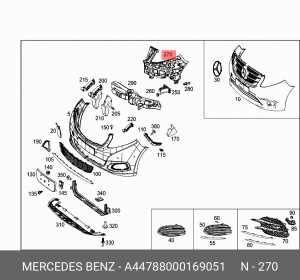 MERCEDES BENZ VITO (447) (2014>) A 447 880 00 16 9051 MERCEDES BENZ