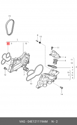 VW GOLF VII (2012>) 04E 121 119 AM VAG