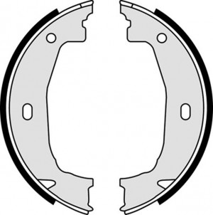 Колодки тормозные BMW 1 (E81,E87),3 (E46,E90) стояночного тормоза (4шт.) BREMBO S 06 510 BREMBO