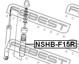 Пыльник амортизатора задний NSHB-F15R NSHB-F15R FEBEST